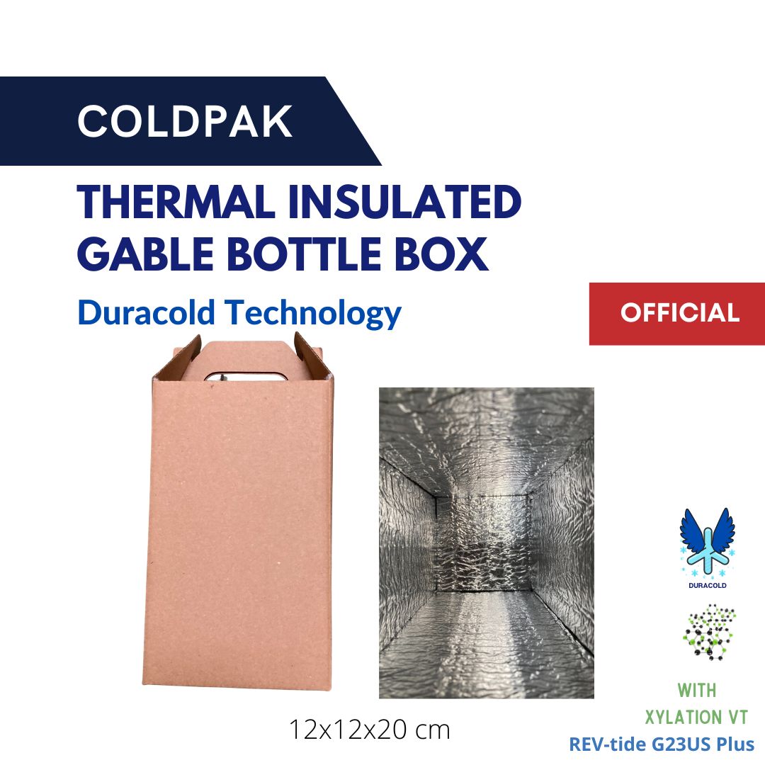 COLDPAK Thermal Insulated Gable Box Botol Hampers Packaging