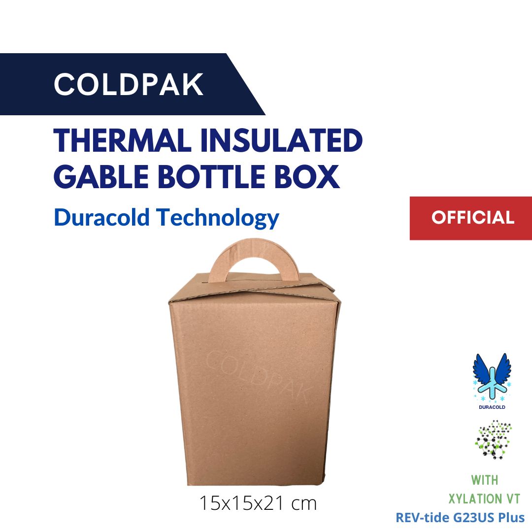 COLDPAK Thermal Insulated Gable Box Botol Hampers Packaging