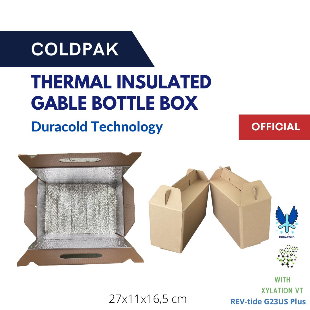 COLDPAK Thermal Insulated Gable Box Botol Hampers Packaging