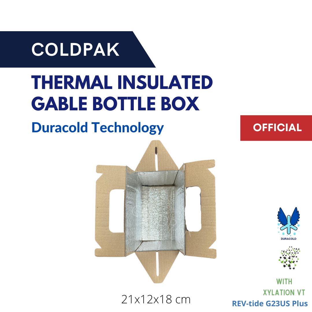 COLDPAK Thermal Insulated Gable Box Botol Hampers Packaging
