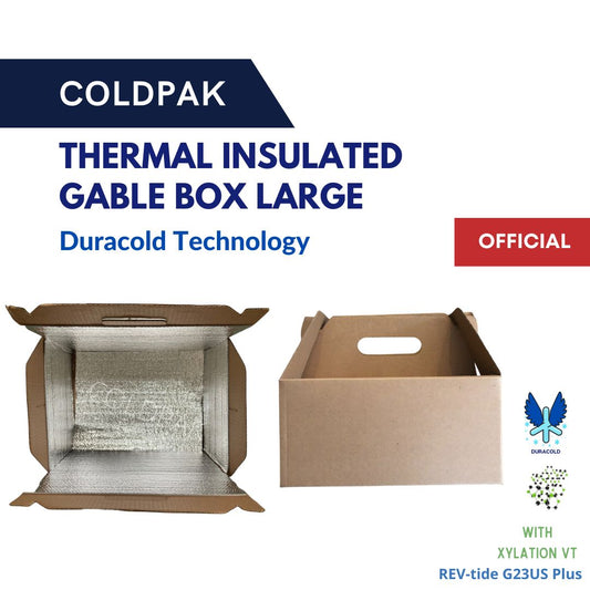 COLDPAK Thermal Insulated Gable Box Handle Large Packaging Frozen