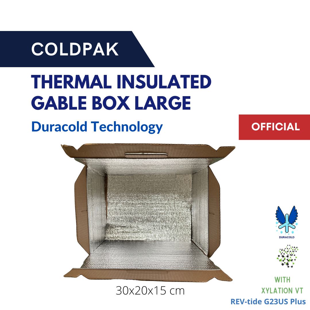 COLDPAK Thermal Insulated Gable Box Handle Large Packaging Frozen
