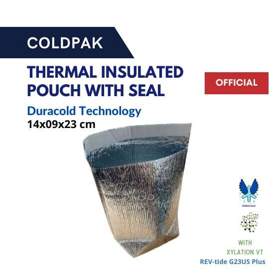 COLDPAK Thermal Pouch Insulated Bag Dengan Seal Kantong Tahan Dingin